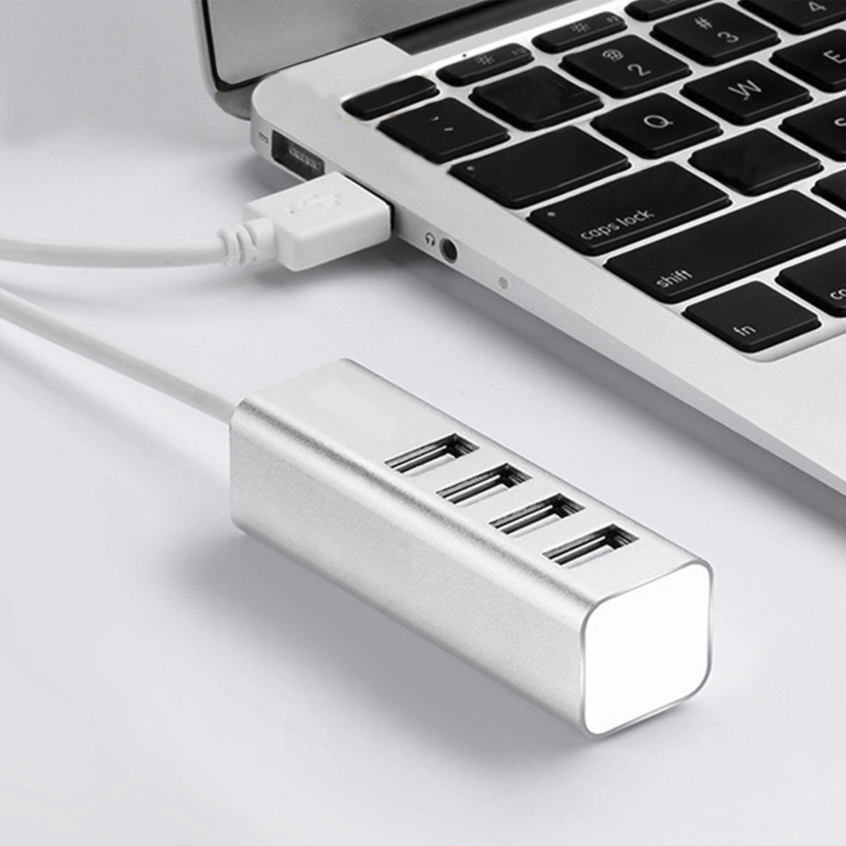 4-Port USB Aluminium Hub